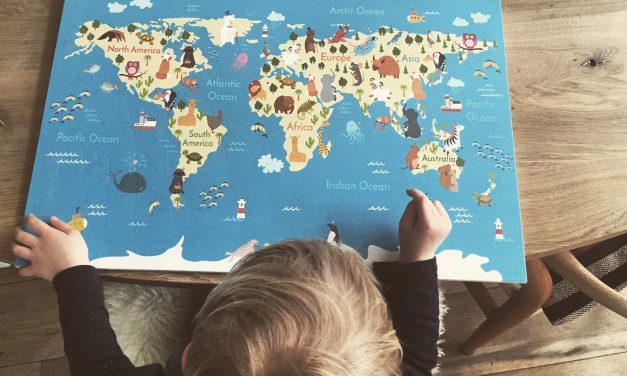 Wereldkaart voor kids