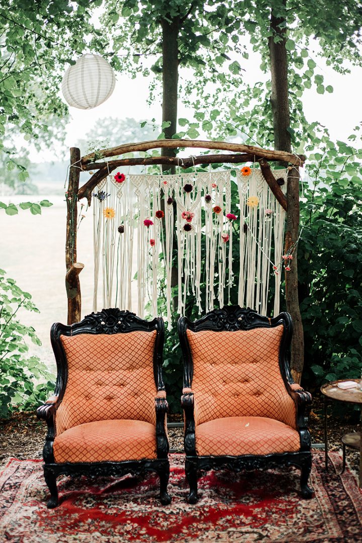 bohemian wedding curtain 